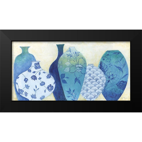 Chinoiserie Home Black Modern Wood Framed Art Print by Tava Studios