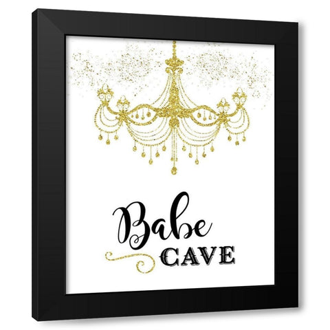 Babe Cave Black Modern Wood Framed Art Print with Double Matting by Murray, Amanda