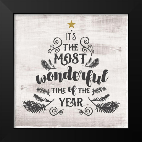 Most Wonderful Black Modern Wood Framed Art Print by Murray, Amanda