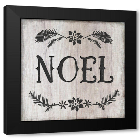 Noel Black Modern Wood Framed Art Print by Murray, Amanda