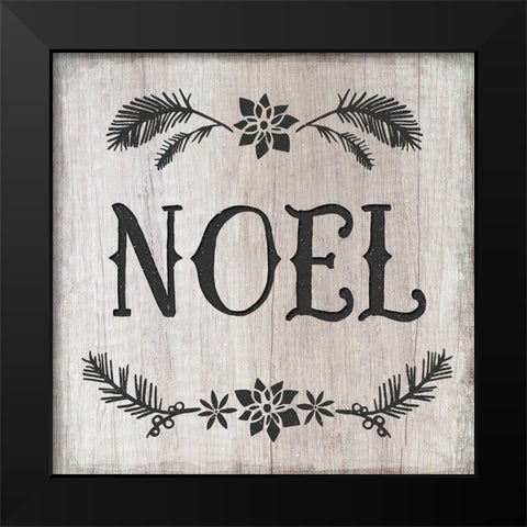 Noel Black Modern Wood Framed Art Print by Murray, Amanda