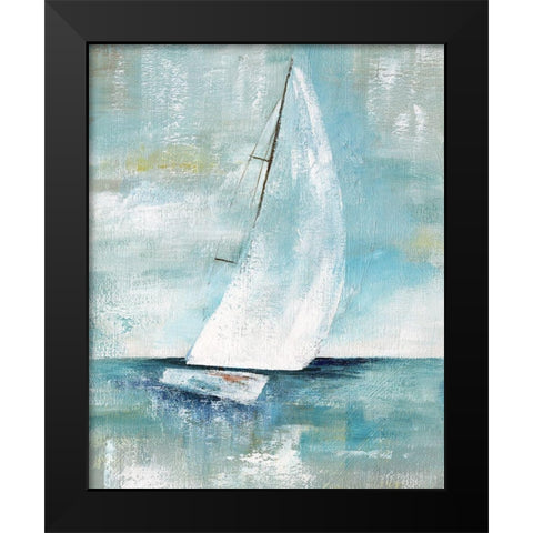 Come Sailing I Black Modern Wood Framed Art Print by Nan