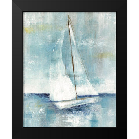 Come Sailing I Black Modern Wood Framed Art Print by Nan