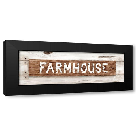 Rustic Farmhouse Black Modern Wood Framed Art Print by Halm, Carol