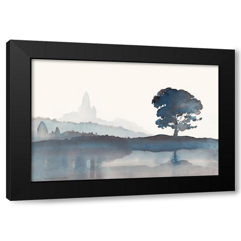 Serene Silhouette Black Modern Wood Framed Art Print with Double Matting by Delimont, Danita