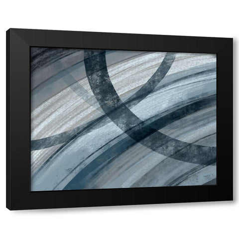 Sectional Centric Black Modern Wood Framed Art Print with Double Matting by Nan