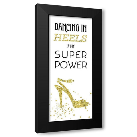 Dancing In Heels Black Modern Wood Framed Art Print by Murray, Amanda