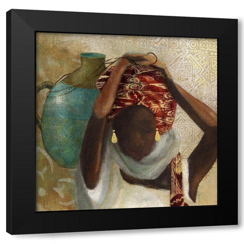 Beauty of Africa Black Modern Wood Framed Art Print by Robinson, Carol