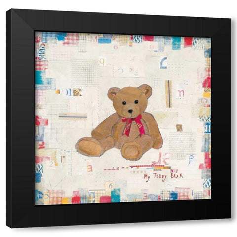 My Teddy Bear Black Modern Wood Framed Art Print with Double Matting by Pope, Kate and Elizabeth