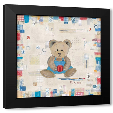 Hug Me Black Modern Wood Framed Art Print by Pope, Kate and Elizabeth