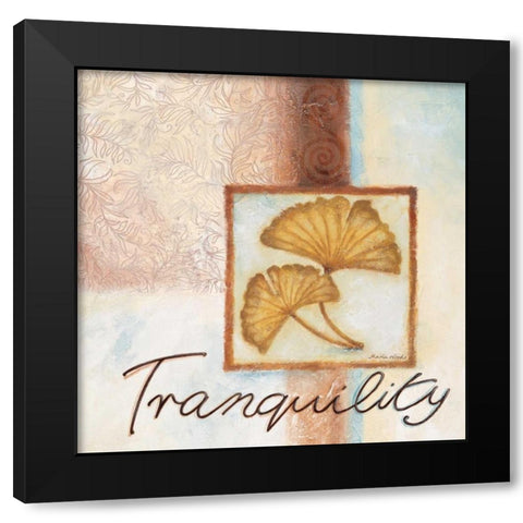 Tranquility Black Modern Wood Framed Art Print by Woods, Maria