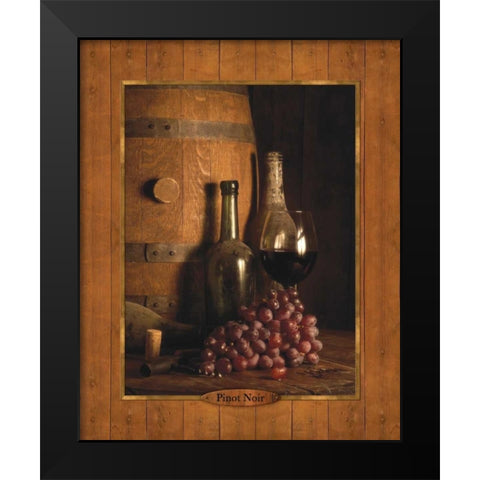 Vineyard Tour I Black Modern Wood Framed Art Print by Dancause, Alain
