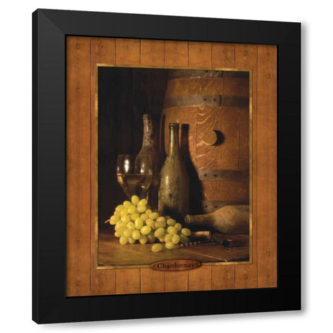 Vineyard Tour II Black Modern Wood Framed Art Print by Dancause, Alain