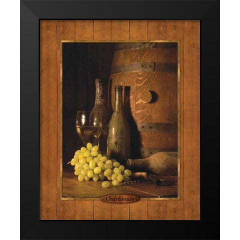 Vineyard Tour II Black Modern Wood Framed Art Print by Dancause, Alain