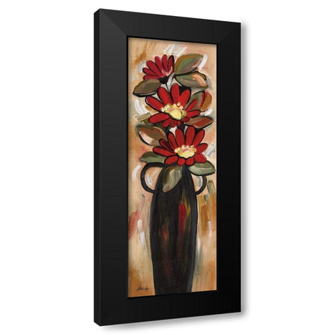 Summer Daisies I Black Modern Wood Framed Art Print with Double Matting by Alldredge, Joy