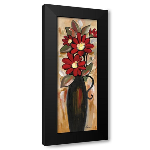 Summer Daisies II Black Modern Wood Framed Art Print by Alldredge, Joy