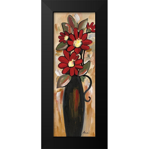 Summer Daisies II Black Modern Wood Framed Art Print by Alldredge, Joy