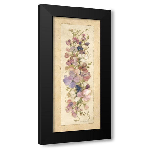 Sweetpeas for Annabelle II Black Modern Wood Framed Art Print by Olson, Charlene