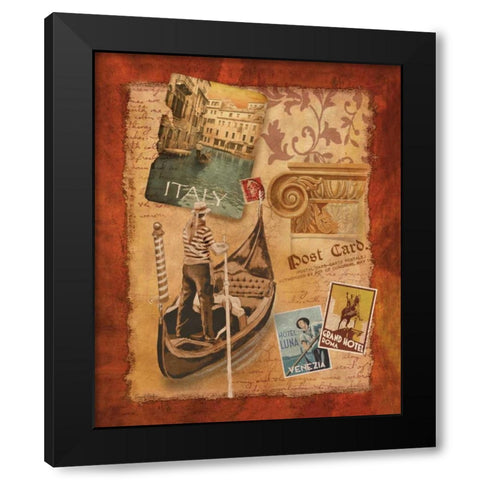 Memories of Italy Black Modern Wood Framed Art Print by Knutsen, Conrad