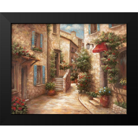 Italiano Villagio I Black Modern Wood Framed Art Print by Nan