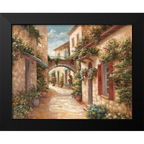 Italiano Villagio II Black Modern Wood Framed Art Print by Nan