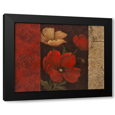 Garden Treasure I Black Modern Wood Framed Art Print with Double Matting by Nan