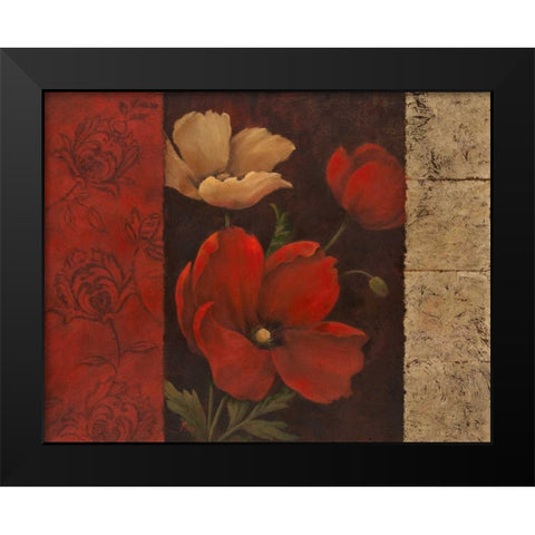 Garden Treasure I Black Modern Wood Framed Art Print by Nan