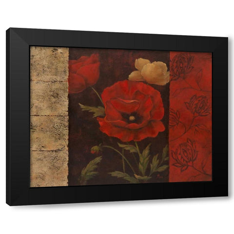 Garden Treasure II Black Modern Wood Framed Art Print with Double Matting by Nan