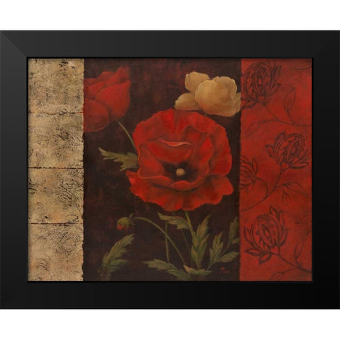 Garden Treasure II Black Modern Wood Framed Art Print by Nan