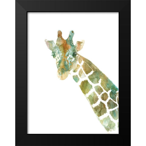 African Colors Black Modern Wood Framed Art Print by Robinson, Carol