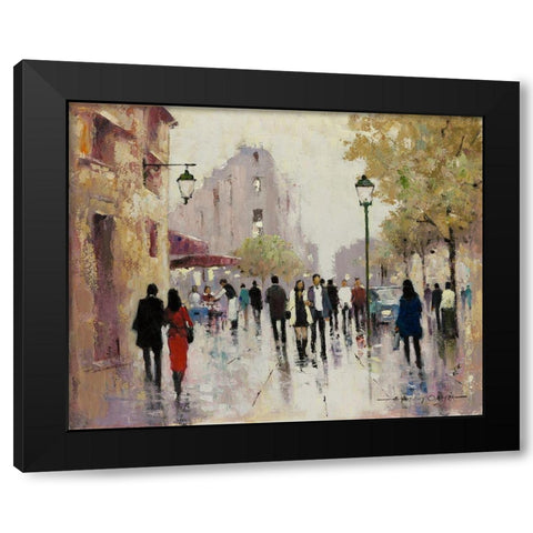 Paris Afternoon I Black Modern Wood Framed Art Print by Orme, E. Anthony