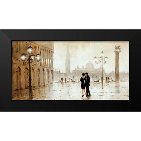 Night Out Black Modern Wood Framed Art Print by Orme, E. Anthony