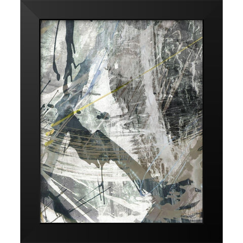 white Noise I Black Modern Wood Framed Art Print by Butler, John