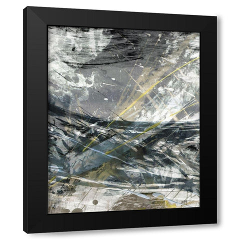 White Noise II Black Modern Wood Framed Art Print by Butler, John