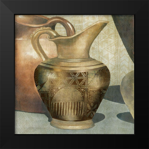 African Water Black Modern Wood Framed Art Print by Robinson, Carol