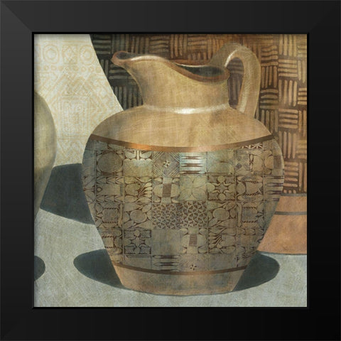 African Water Black Modern Wood Framed Art Print by Robinson, Carol