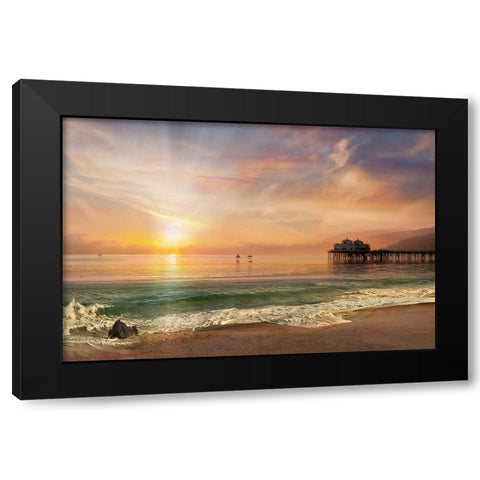 A Days Sail Black Modern Wood Framed Art Print with Double Matting by Calascibetta, Mike