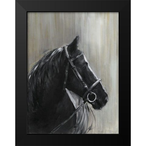 Midnight Thunder Black Modern Wood Framed Art Print by Swatland, Sally