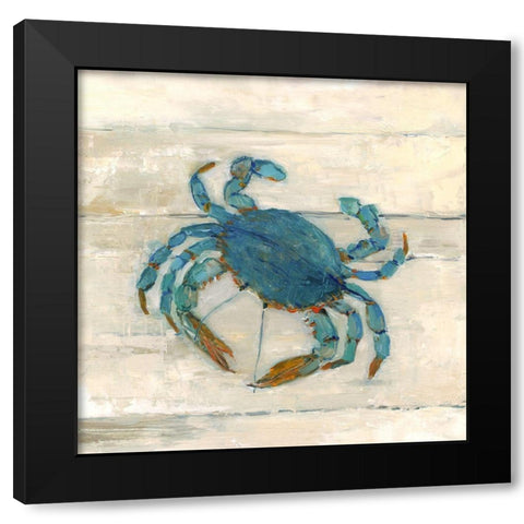 Wake Up Crabby Black Modern Wood Framed Art Print by Swatland, Sally