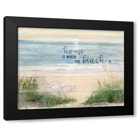 Home is Where Black Modern Wood Framed Art Print with Double Matting by Swatland, Sally