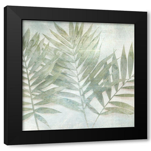 Soft Leaves I Black Modern Wood Framed Art Print by Weisz, Irene