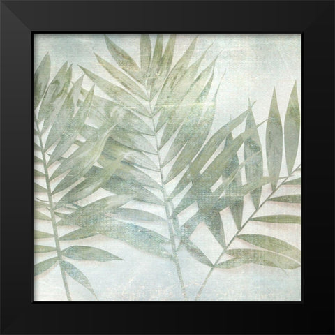 Soft Leaves I Black Modern Wood Framed Art Print by Weisz, Irene