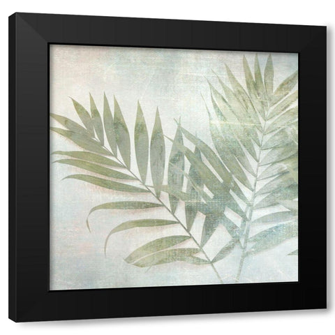 Soft Leaves III Black Modern Wood Framed Art Print with Double Matting by Weisz, Irene