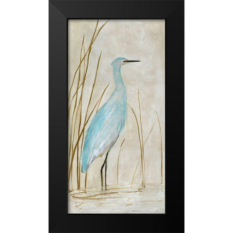 Soft Egret I Black Modern Wood Framed Art Print by Swatland, Sally