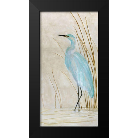 Soft Egret II Black Modern Wood Framed Art Print by Swatland, Sally