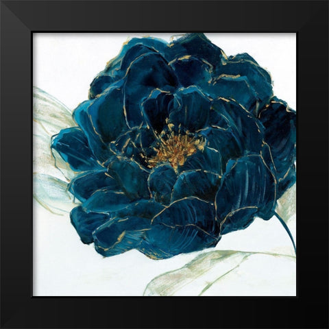 Velvet Bloom Black Modern Wood Framed Art Print by Swatland, Sally