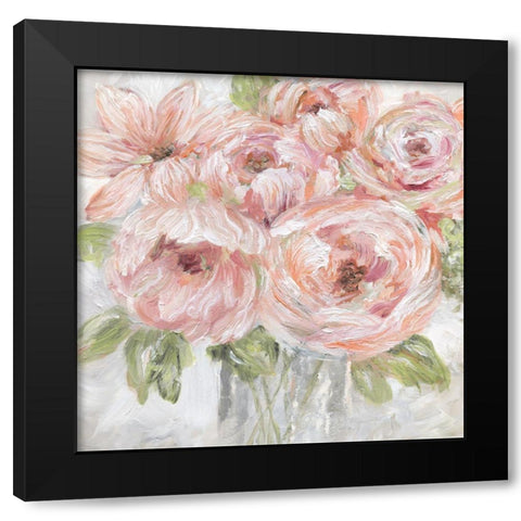 Sassy Bouquet Black Modern Wood Framed Art Print with Double Matting by Nan