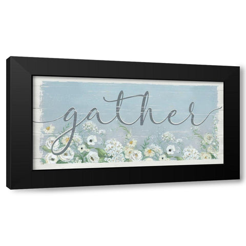 Gather Garden Black Modern Wood Framed Art Print with Double Matting by Swatland, Sally