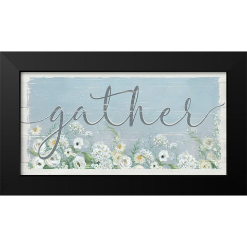 Gather Garden Black Modern Wood Framed Art Print by Swatland, Sally