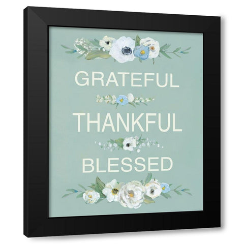 Grateful Black Modern Wood Framed Art Print with Double Matting by Swatland, Sally